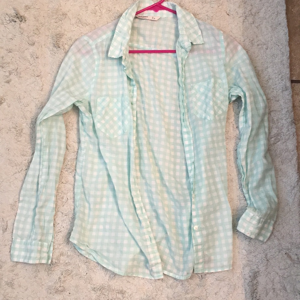 Teal Button Up